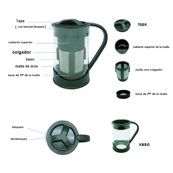 Cafetera de goteo en frío Janko 1 L. - Imagen 2